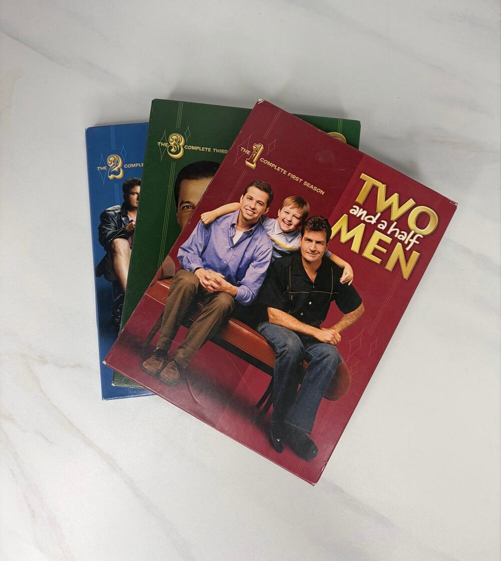 Two and a Half Men DVD Lot (Seasons 1, 2, 3) Complete Early Seasons